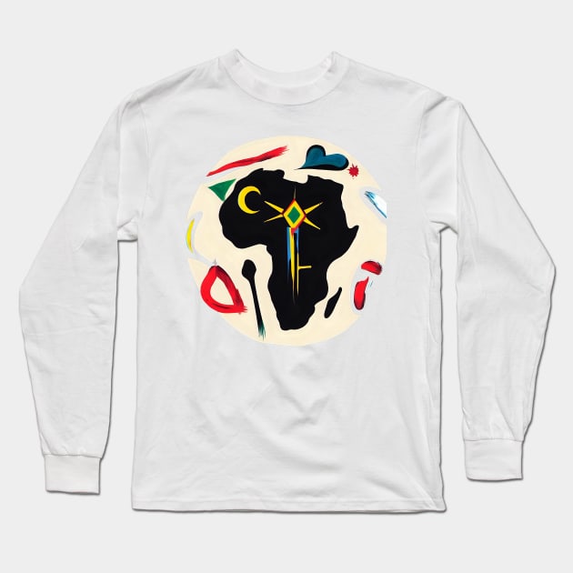 African tribes Long Sleeve T-Shirt by Mr Eight